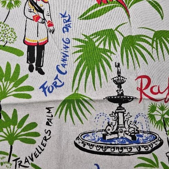 RAFFLES HOTEL Singapore Souvenir Apron & Tea Towel/Dish Towel - FRAGONARD - Picture 11 of 11